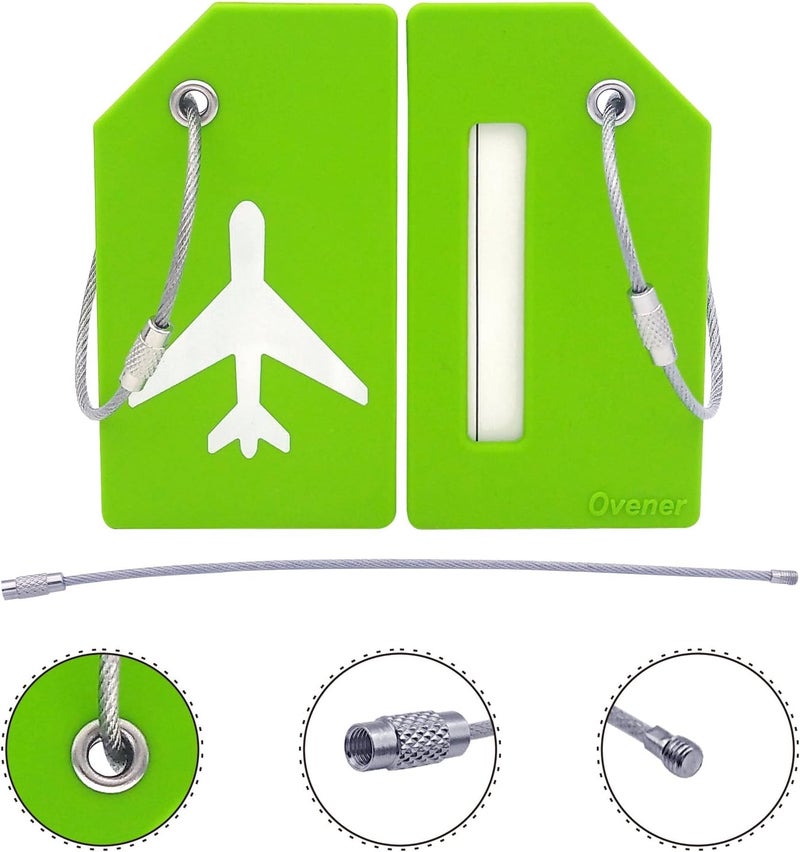 Ovener Silicone Luggage Tag with Name ID Card Perfect to Quickly Spot Luggage Suitcase - Image 2